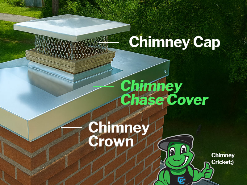 Chimney Chase Cover-Installation-Chimney Cricket